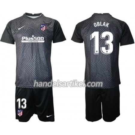 Atlético Madrid Jan Oblak 13 Torwart Kinder Trikotsatz 2020/21 M004  Kurzarm (+ Kurze Hosen)